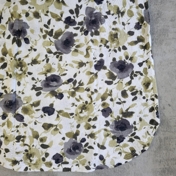 Anthropologie Postal Service Floral Short Sleeve Top - Picture 7 of 9